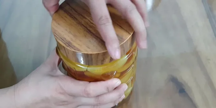 Seal the jar and let it sit at room temperature for one day, then refrigerate.