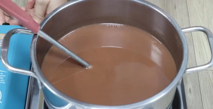Bring the mixture to a boil over high heat, then reduce heat and simmer for 10 minutes, stirring frequently until smooth.