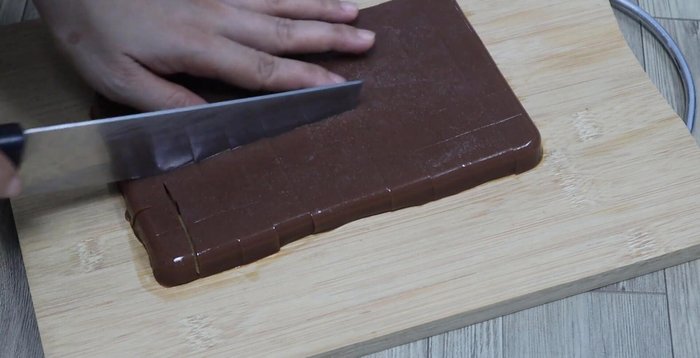 Once the jelly is set, cut into cubes or desired shapes.