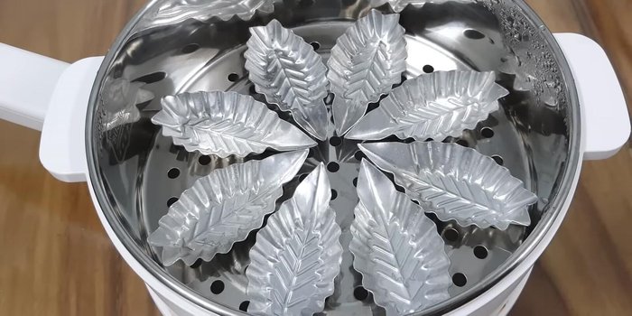 Preheat the steamer. Pour batter into prepared molds, do not overfill.