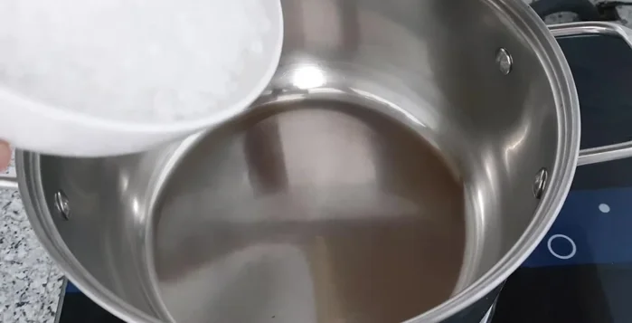Prepare the sugar syrup: Combine rock sugar, water, and salt in a pot. Bring to a boil, then simmer for another 5 minutes. Let cool completely.