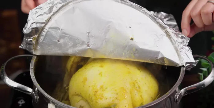Check for doneness: Insert a skewer into the thickest part of the chicken. If the water runs clear, the chicken is cooked.
