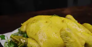 Sweet & Fragrant Steamed Chicken with Sugarcane