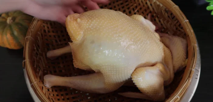 Cut the chicken into bite-sized pieces.