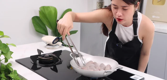 Stir frequently to ensure even cooking. Do not cover the pan.