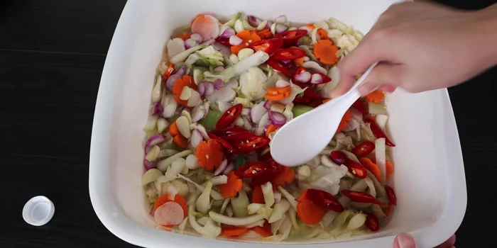 Leave the mixture at normal temperature (do not refrigerate) for a day, covered to prevent bugs.