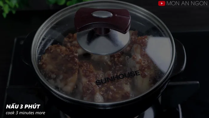 Cover and cook for another 3 minutes.