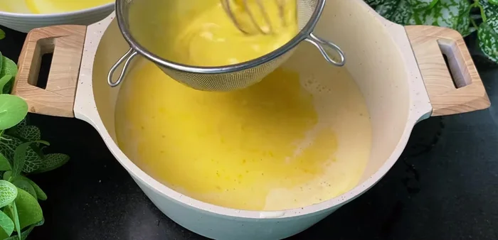 Sift the mixture: Sift the combined mixture several times to ensure a smooth batter and remove any unmixed egg whites.
