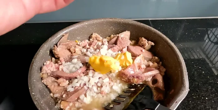Stir in the butter until melted. Let the mixture cool.