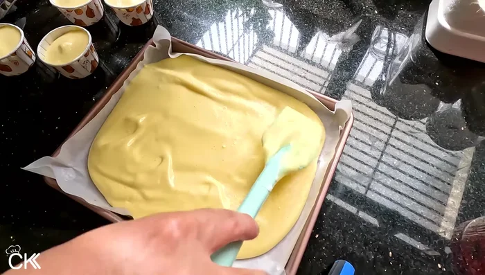 Bake for 40-50 minutes at 160°C (320°F) until golden brown and springy to the touch. [326.8]