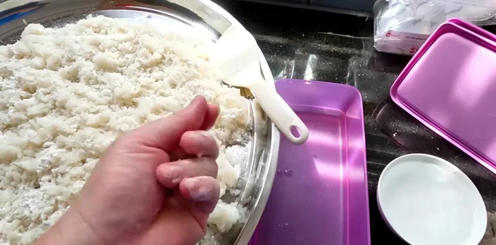Pack the mixture into jars or containers, pressing firmly to remove air pockets. (481.159)