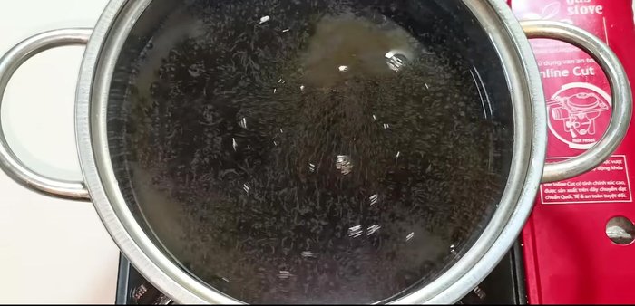 Once boiling, immediately remove from heat and let it cool completely.