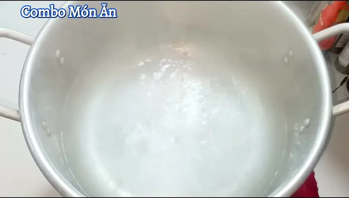 Once boiling, turn off the heat and let the water cool.