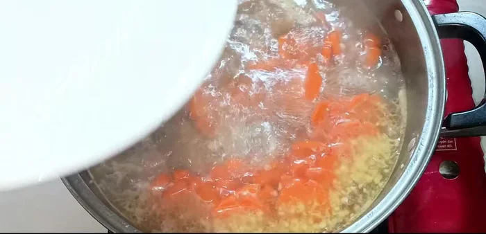 Add white radish and cook for another 5 minutes.