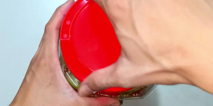 Seal and let it sit: Cover the container tightly and leave at room temperature for 1-1.5 days.