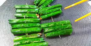 Grilled Eggplant Rolls with Betel Leaves - Vegetarian Recipe