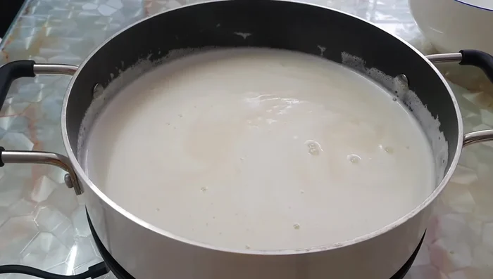 Cook the mixture until desired consistency. (Timing not explicitly stated)