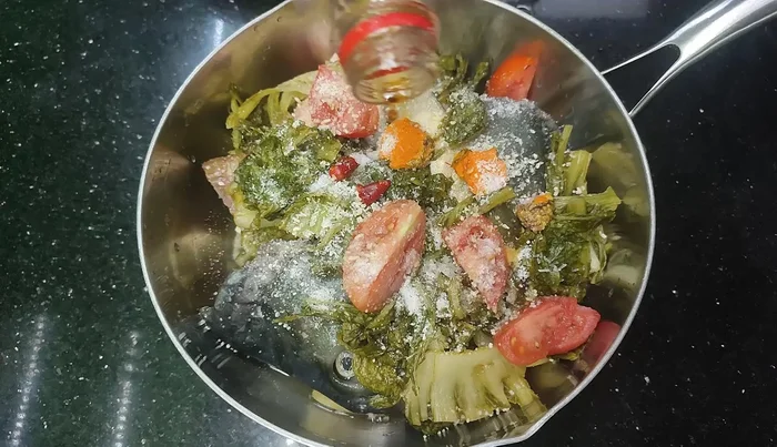 Season with usual spices, fish sauce, and optional soy sauce.