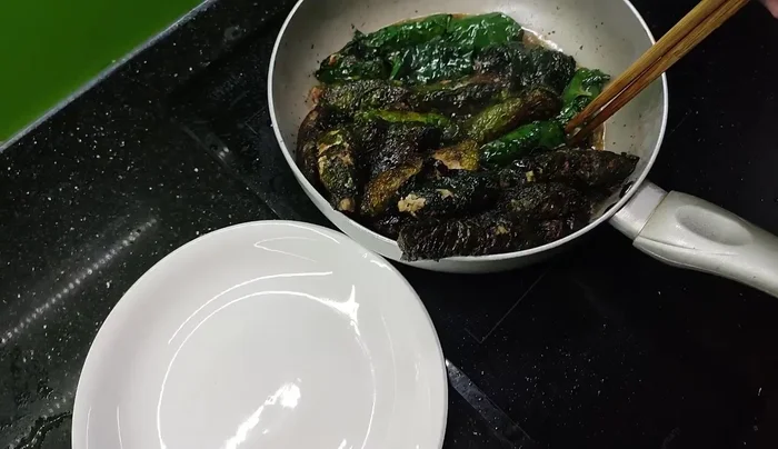Once golden brown and fragrant, remove from pan and serve.