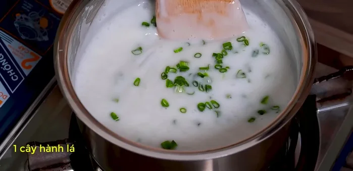 Add onion to the broth.