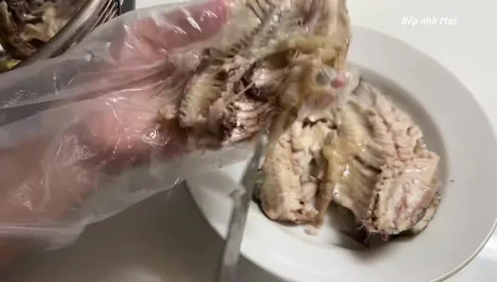 Optional: Coat the fish meat in crispy flour and deep fry until crispy. Alternatively, leave it as is.
