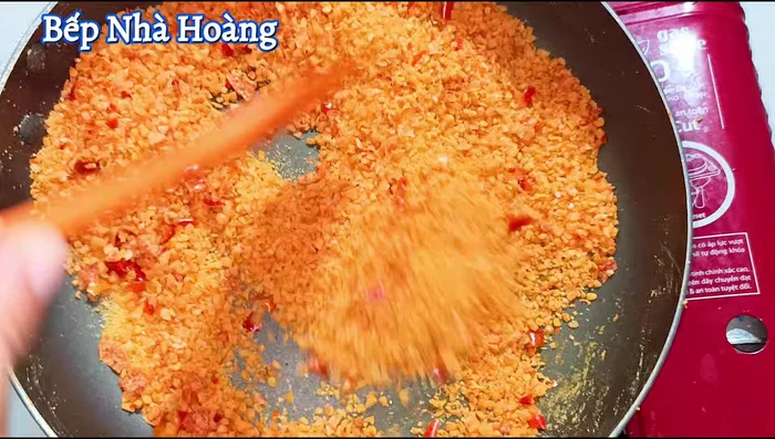 Remove from heat and let the chili salt cool completely.