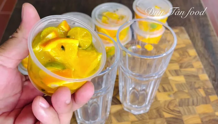 Prepare beverage: When ready to serve, remove a portion from the freezer. Let it thaw slightly.