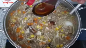 Delicious Shrimp & Meat Soup with Vegetables Recipe