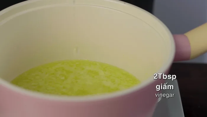 Add two tablespoons of vinegar.