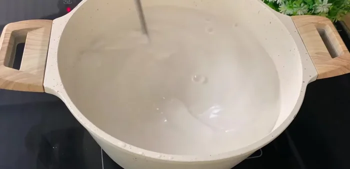 Remove from heat and let the mixture cool completely.