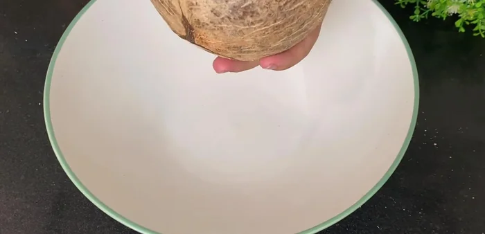 Scoop out the flesh of the coconut wax and blend it until smooth. If using lower-grade wax coconut, this is crucial for a smooth texture.