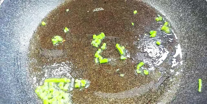 Add the blended pineapple sauce to the pan with the cilantro.