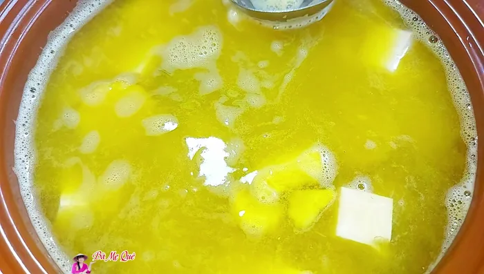 Cook until pumpkin is soft. Add seaweed and cook for about 30 seconds.