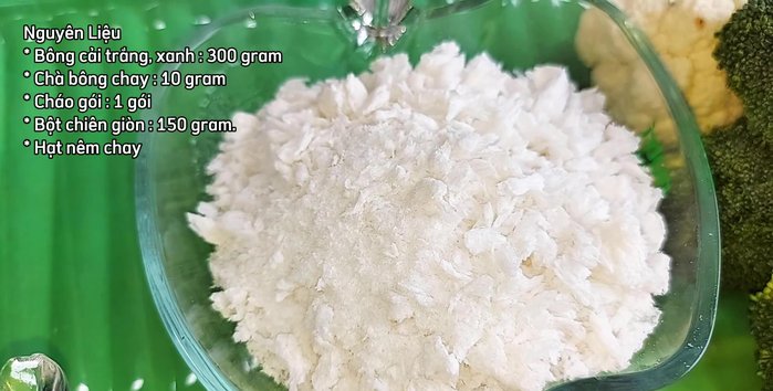 Wash cauliflower with salted water.
