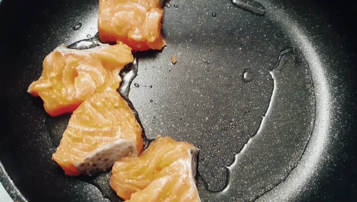 Cook the salmon for about 5-7 minutes per side, or until cooked through and the sauce has thickened. (Adjust cooking time depending on the thickness of your salmon fillet).