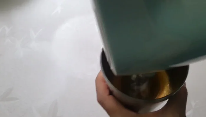 Add egg, fish sauce, and sugar to the flour mixture. Beat with an egg beater until creamy.