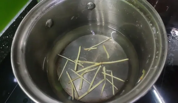 Prepare a pot of water with ginger, sugar/molasses (or brown sugar), and a little bit of valium.