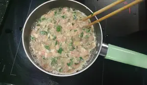 Baby-Friendly Fried Eggs with Sausage & Minced Meat Recipe