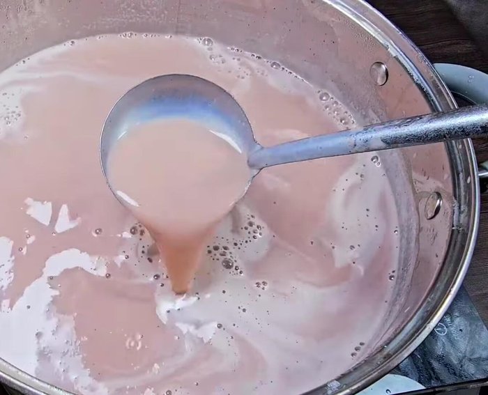 Bring the mixture to a boil again, then remove from heat. Let cool completely before serving. Stir to mix after cooling; a layer of foam may form on top.