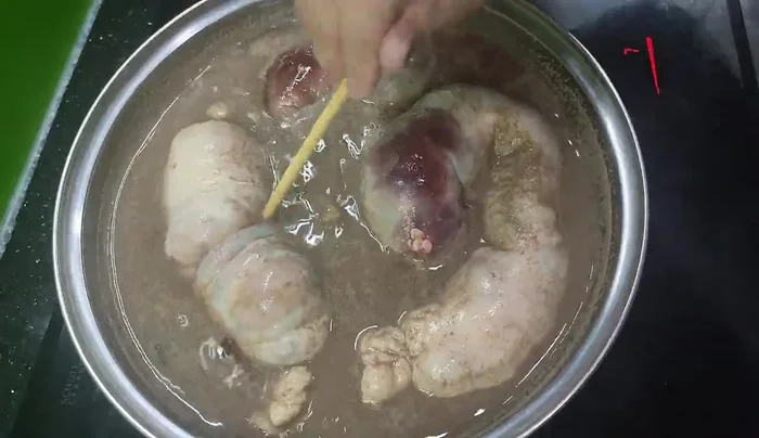 Prick the sausages to release any trapped air and water.
