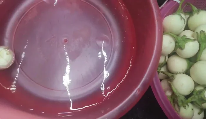 Soak for about 15 minutes, then rinse thoroughly and drain.