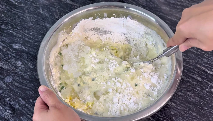 Stir the batter until smooth and let it rest for 30 minutes.