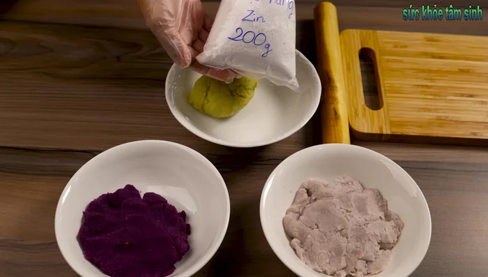 In a bowl, combine the mashed potatoes with tapioca starch (three parts potatoes to one part starch). Knead until it forms a soft mass. If it's too dry, add water a little at a time. A secret is to boil small pieces of the dough briefly, then cool slightly before the final knead. This creates extra chewiness.