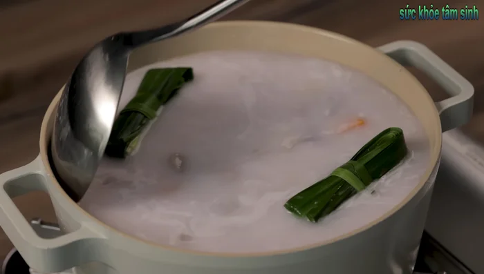 Continue to cook the sweet soup until it boils, then reduce heat and simmer until the desired consistency is reached. Avoid overcooking, as this can make the coconut milk separate.
