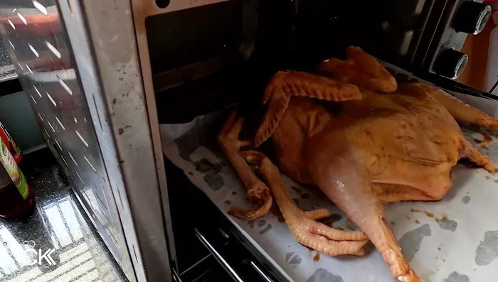 Place the chicken in the preheated oven and bake for 15-20 minutes (or 30 minutes for a fattier chicken).