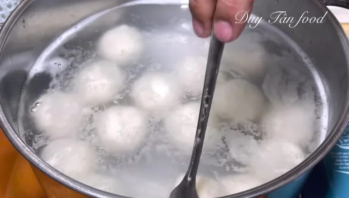 Cool the balls: Immediately transfer the cooked balls to a bowl of cold water to prevent sticking.