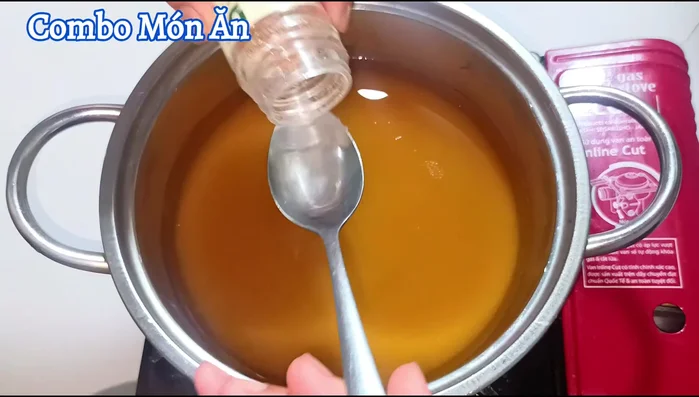 Add 3 tablespoons of Tay Ninh shrimp salt.