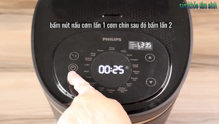 Cook the marinated pork in the rice cooker using the cook rice function twice (or slow cook once) for approximately 50 minutes.