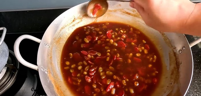 Let the tamarind pulp cool completely. Then pour into jars and store in the refrigerator for longer shelf life (up to 3-4 months).