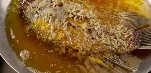 Crispy Fried Elephant Fish with Special Dipping Sauce